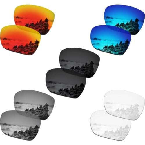 SmartVLT 5 Pairs Polarized Sunglasses Replacement Lenses for Oakley Deviation - 5 Colors