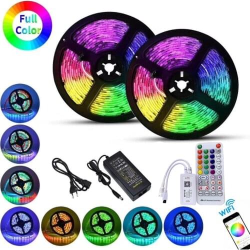 1-5M SP501E wifi control WS2811 LED Strip set Dream color Pixel LED Strip 12V Adapter for Party Alexa Smart SPI Voice APP
