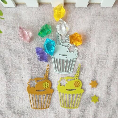 Birthday cake ice cream craft die metal cutting die scrapbook stamp carving paper card stamping die new DIY die