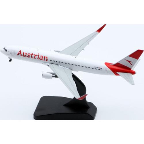 1:400 Scale Austrian Airways B767-300ER Airlines Model with Base Alloy Aircraft For Collectible Souvenir Show Gift Toys