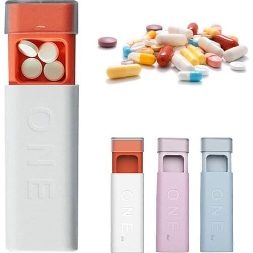 1PCS Dispensing Pill Box Portable Mini One-day Pill Compartments Dispensing Kit Organizer Mini Storage Case 3 Grids