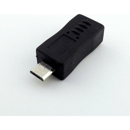 1Pcs Micro 5 Pin Male Plug USB To Mini 5 Pin Female Jack Converter Adapter Connector
