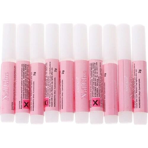10PCS 2g Mini Professional Beauty Nail False Art Decoration Tips Acrylic Glue Nails Art Supplies #11