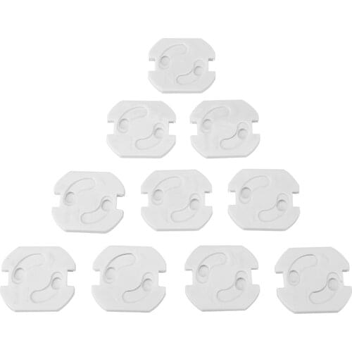 10pcs Plug Socket Cover EU Power Socket Electrical Outlet Covers Kids Child Safety Guard Protection Safety Plug Guard Protector