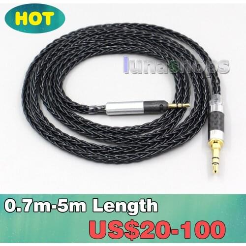 2.5mm XLR 8 Core Silver Plated OCC Earphone Cable For KRK KNS8400 KNS6400 Sennheiser HD 2.20s 2.30i 2.30g LN006586