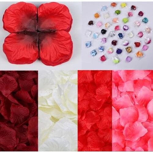 5cm Rose Petals 1000pcs/lot Romantic Wedding Party Decoration Artificial Flowers Petals Flowers Silk Petali Di Rosa