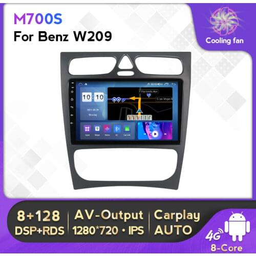 Android 10.0 For Mercedes/Benz/CLK/W209/W203/W208/W463/Vaneo/Viano/Vito Carplay AutoRadio Multimedia Player GPS Navigation 4G