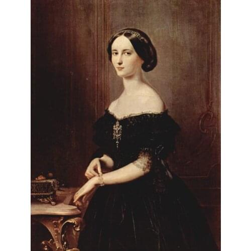 Free shipping classical court figures women portrait canvas prints oil painting printed on canvas wall art decoration picture