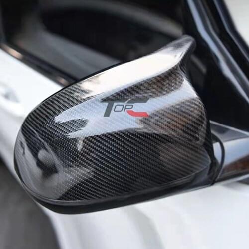 TOPC M Look Carbon Fiber Mirror Cover for BMW X3 G01 X4 G02 X5 G05 Side Door Rearview Cover Caps 2018 2019 2020 2021
