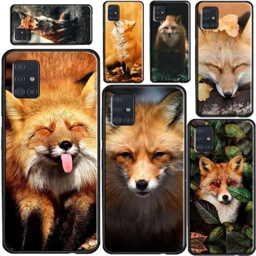 Cute Fox In Autumn Phone Case For Samsung A72 A52 A42 A32 A12 A10 A20S A30 A50 A70 A20e A21S A11 A41 A51 A71