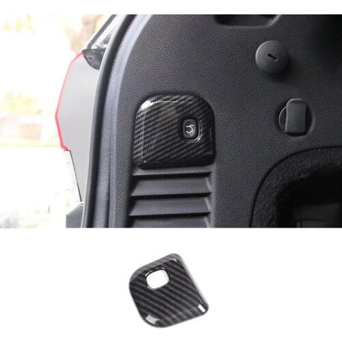 For Jeep Grand Cherokee 2014 2015 2016 2017 ABS Carbon Fiber Car Tail door electric switch Cover Trims Car Styling Accessories