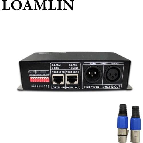 DMX512 Decoder LED Dimmer Driver RGBW Controller DMX-512 4 Channels Decoder Controller Dimmer For RGBW LED Strip