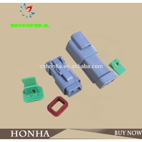 DT04-2P DT06-2S Auto 2 pin male and female wire harness waterproof Connector with terminals