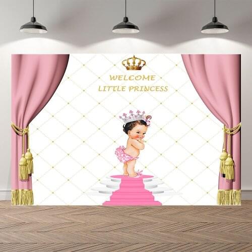 Seekpro Photography Background princess girls Happy birthday party new born party baby shower Backdrop Photo Photocall