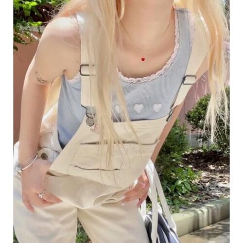 Sweet Girls Heart Embroidery Crop Top Summer Fashion Casual Ladies Lace Splicing Short Tops Women Streetwear Sexy Slim Tees