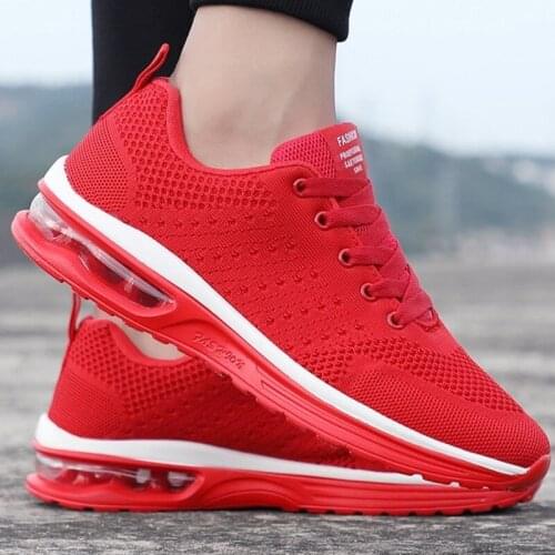 New Arrival Trend Casual Shoes For Men Women Breathable Mesh Non-slip Air Cushion Sport Running Shoes Ultra Light Flats Couples