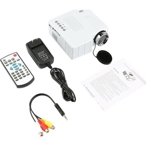 UC28 Mini projector HD home 1080P micro portable led projector LCD Display Technology for home entertainm conference system