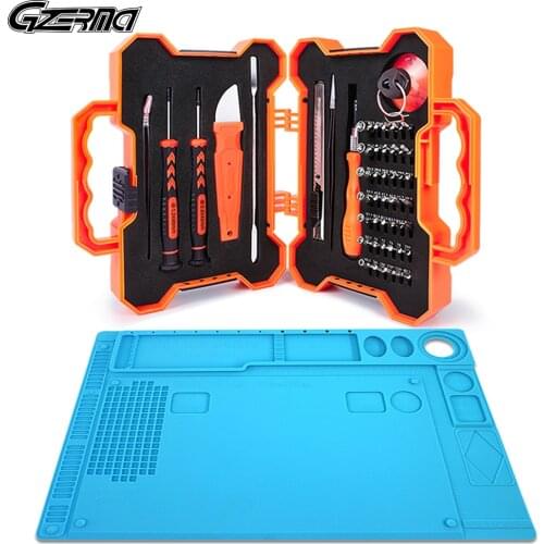 GZERMA Electronics Smartphone Computer Tablet Repair Tools Kit With Repair Mat Screwdriver Set For iPhone iPad Macbook Repair