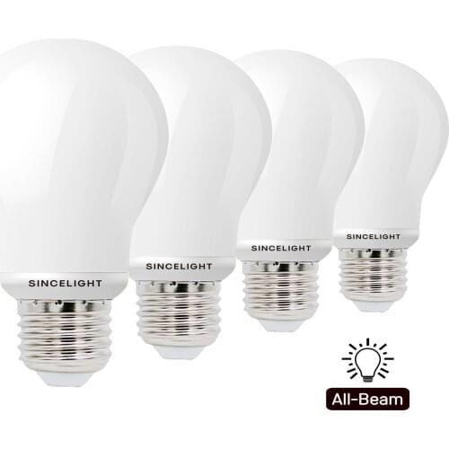 E27 LED Classic Light Bulb With 5W,8W,2700K( A60 / All Beam/ 480Lumens /Non-Dimmable / Small Edison Screw/Golf Bulb )Pack of 4