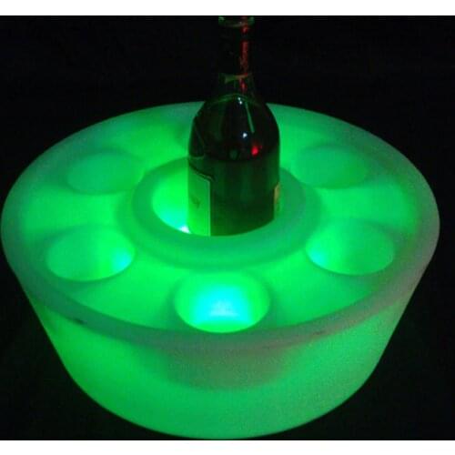 New Arrival Bar Wine Holder 16 Color LED Table Lamps Decoration Light Waterproof Free Shipping Factory Direct