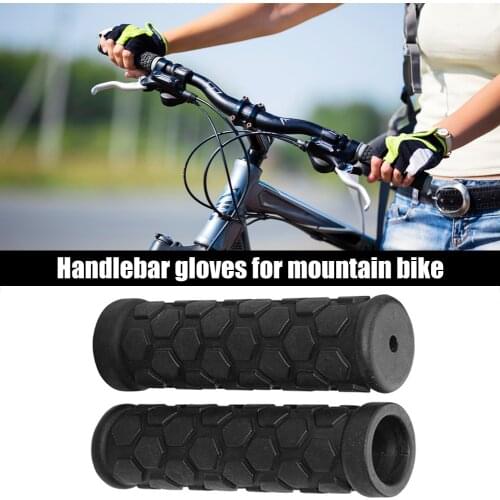 1 Pair Plastic Bicycle Handlebar Grips Cover MTB Mountain Bike Cycling Handles Anti-slip Bar Grips Fixed Gear