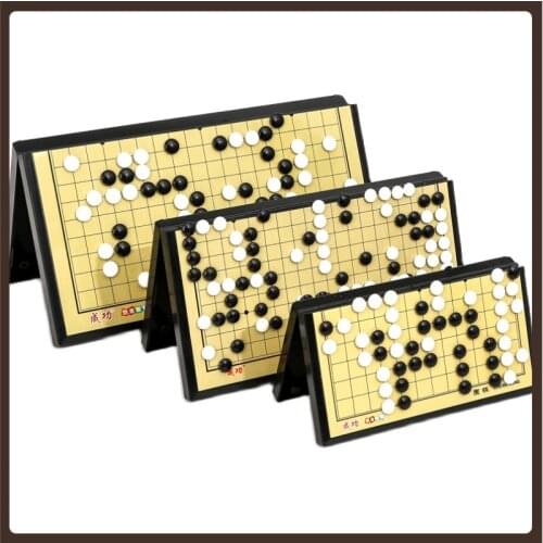 Portable Go Chess Decoration Magnetic Wood Board Games For Adults Go Chess Family Games Gry Planszowe Board Game Pieces Set
