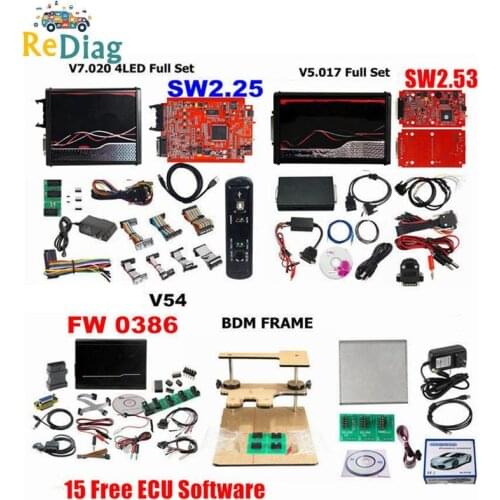 Professional Online EU Version Red PCB V2 V5.017 V2.53 Full Master Chip Tuning Kit V2.25 V7.020 Car ECU Key Programmer