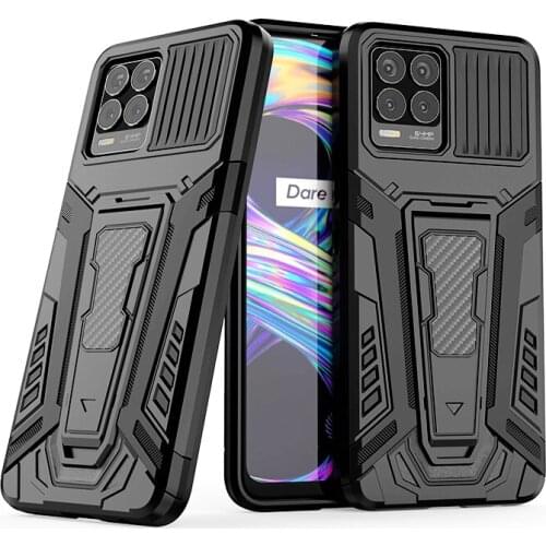 KEYSION Shockproof Armor Case for Realme 8 8 Pro Stand Phone Back Cover for OPPO A94 5G A74 F19 Pro + Plus Reno 5 Lite 5F 5Z 5G