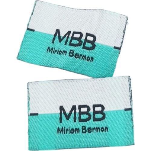 Custom Thermo-Adhesive Labels For Clothing Woven Patches For Clothes Embroidered Badges On Backpack Sign Iron Name Tags