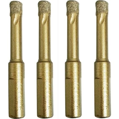 TOP 4 PCS Diamond Drill Bits 8mm 5/16 Inch Ceramic Diamond Hole Saw Set for Ceramic Tile Porcelain Marble Granite Stone
