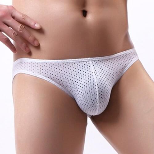 Hollow Out U Convex Briefs Men Underwear Sexy Low Rise Thongs G Strings Gay Underwear Penis U-Bulge Pouch Panties slip homme A30