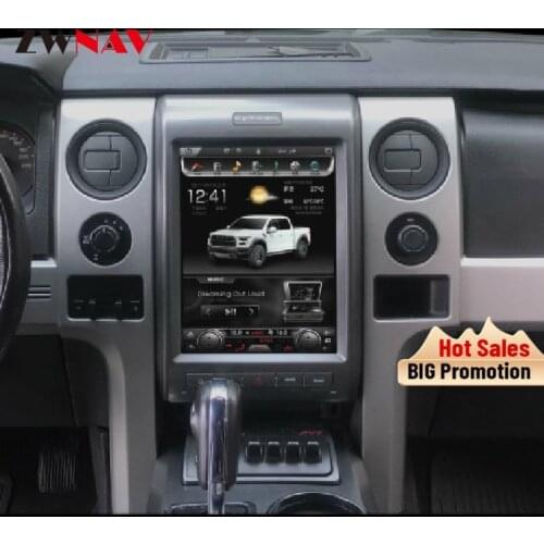 Vertical Tesla style Android 8.1 Car dvd player GPS Navi For Ford F150 2015-2018 multimedia radio stereo PX6 carplay auto IPS BT