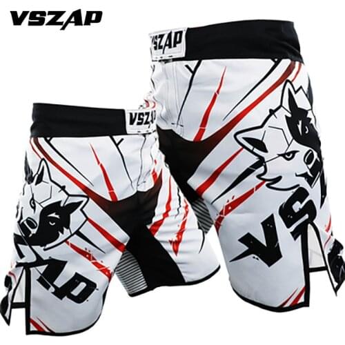 VSZAP MMA Boxing Motion Clothing Cotton Size Training Kickboxing Shorts Short Muay Thai Shorts Cheap MMA Shorts Mens Pants