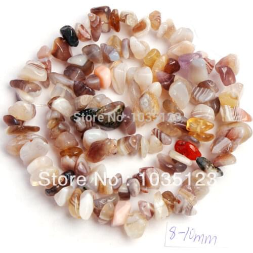 High Quality 5-8mm Natural Botswana Agates Freeform Gravel DIY Gems Loose Beads Strand 16" Jewelry Making Free Shipping w370