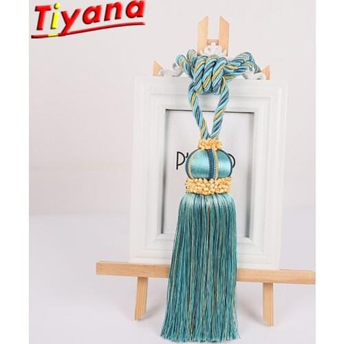 Curtain Hanging Balls Fastener hanging rope lob decorative tassels Pendant Window Curtain Holder Tieback Free Shipping CP068 *30
