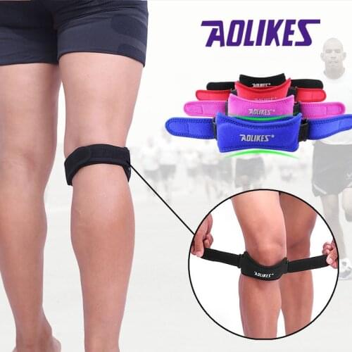 1pc Run Basketball Sport Knee Pad Belt Support Patella Guards Fintess Gym Antislip Shock Absorption Kneecap Protector Pressure