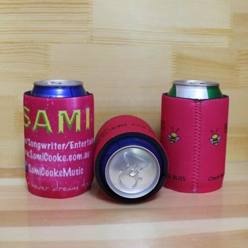 100pcs Imprint Logo 5mm Thickness With Bottom Personalised Stubby Holders Wedding Stubby Coolers Beer Cooler Neoprene Ice Packs