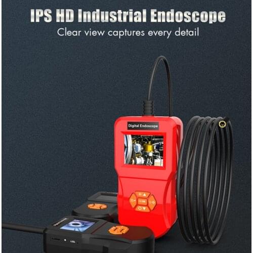 2.4 Inch HD LCD Screen Industrial Endoscope Camera Borescope 6LED Digital Inspection Camera Endoscope for Cars Endoscopio