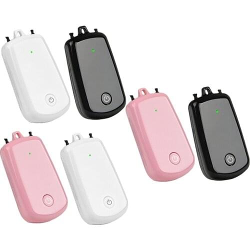 2 Pcs Hanging Neck Air Purifier, Mini Portable Fashion Personal Wearable USB Negative Ion Air Purifier