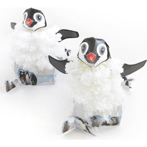 2019 160mm H White Magic Paper Growing Penguins Trees Mystically Spheniscidae Tree Japanese Christmas Science Toys For Children