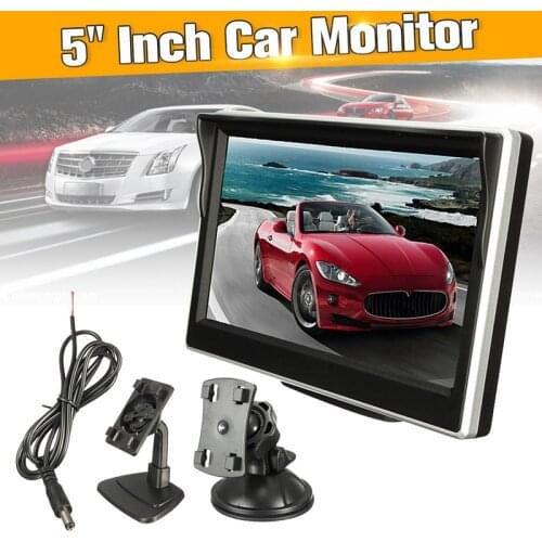 5 Inch 800X480 TFT LCD HD Sn Monitor with 2 Pcs Mounting Bracket for Car Backup Camera/Rear View/DVD/Media Player