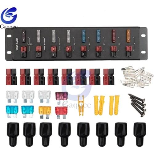 AP-8S 8 Channel power supply Splitter Distributor Powerpole Screw Fixing For Shortwave Radios