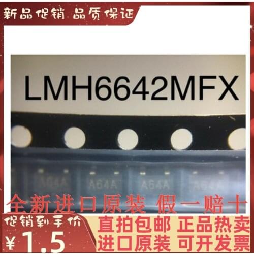 Free shipping LMH6642MFX SOT23-5A64A 10PCS