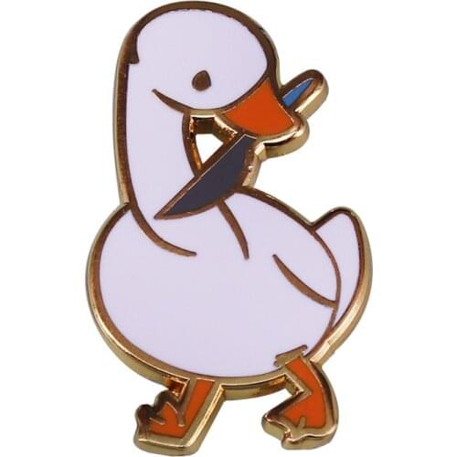 BG707 Funny Animal Hard Enamel Pins Badge Backpack Collar Lapel Women Men Fashion Jewelry Gift For Friends