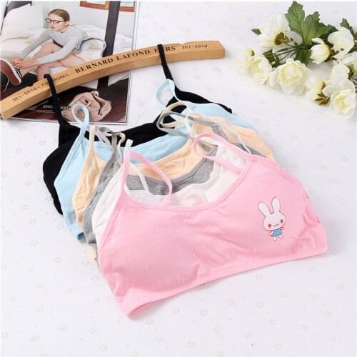 1PCS Women Sexy Cotton Padded Bra Tops Blouses Vest Young Girls Student Vest Underwear Shoulder Strap Bras Tank Tops
