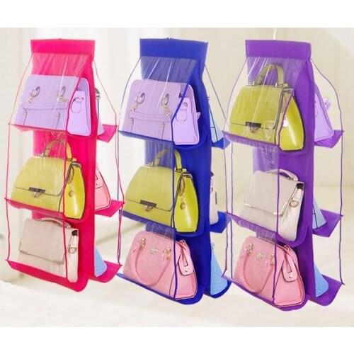 Double-Sided Six-layer Bag Storage Dustproof Hanging Bag Storage Organizing Folders Environmentally Friendly Hanging 140g