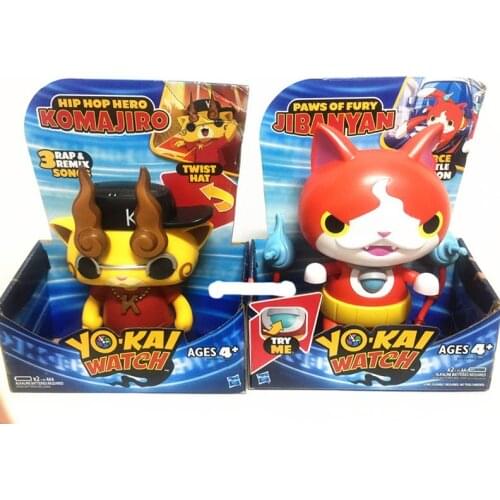 Yo-Kai Yokai Watch Jibanyan Komasan Whisper Doll Anime Pets Cats RAP Pummel Action Figure Model Toys for Kids Gift Brinquedos