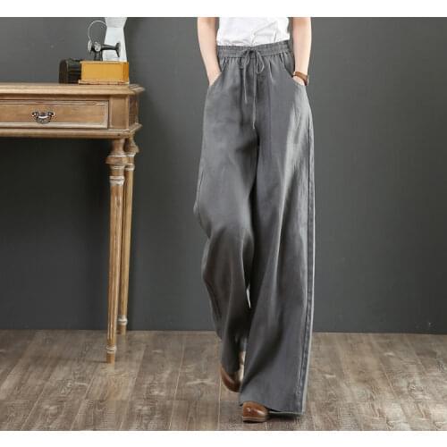 HEYTOAI Women's Linen Trousers