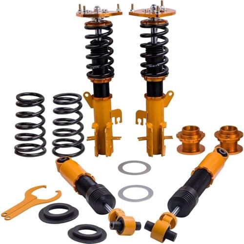 Coilovers Suspension Shock Absorbers Kits for Nissan Sentra B16 Sedan 2.0L 2.5L 2007-2012 Spring Golden