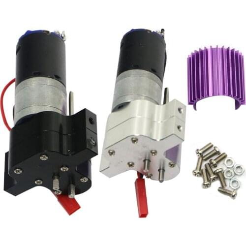 Speed Change Gear Box Metal Gearbox 370 Motor With Heat Sink For WPL RC Car Original Accessories High Quality Material